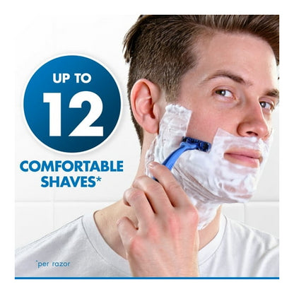 Gillette Sensor3 Men's Disposable Razor, Blue, 4 Razors