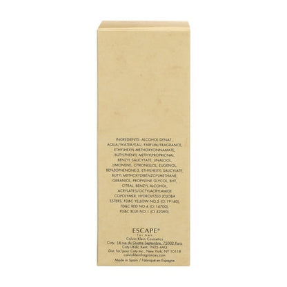Calvin Klein Escape Eau de Toilette Spray, Cologne for Men, 3.4 Oz