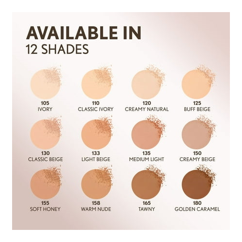 COVERGIRL Clean Invisible Pressed Powder, 155 Soft Honey, 0.38 oz
