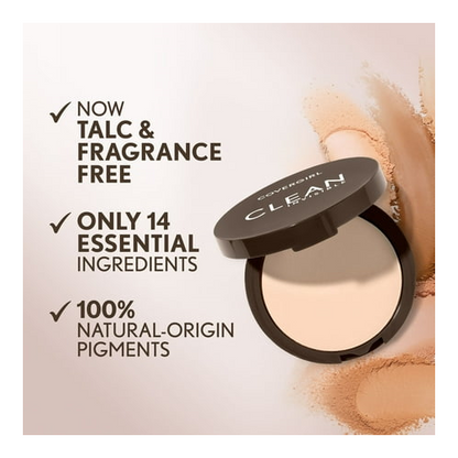 COVERGIRL Clean Invisible Pressed Powder, 155 Soft Honey, 0.38 oz