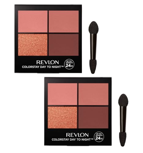 Pack of 2 Revlon Colorstay Day to Night Eyeshadow Quad, Stylish 560