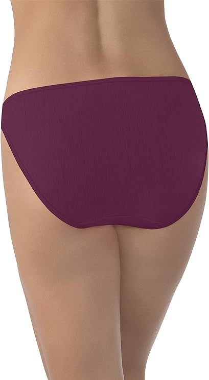 Vanity Fair Women's Illumination String Bikini Panty 18108, Chilled Wine, Medium/6