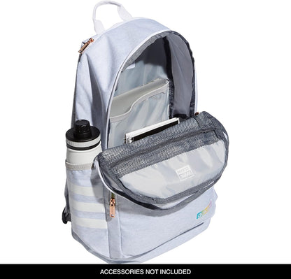 Adidas Classic 3S 4 Backpack, Jersey White/White Rainbow, One Size