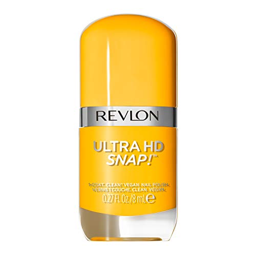 REVLON Ultra HD Snap Nail Polish, Glossy Nail Color, 100% Vegan Formula, No Base and Top Coat Needed, 010 Marigold Maven, 0.27 Fl Oz