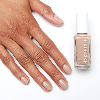 Essie expressie, Quick-Dry Nail Polish, 8-Free Vegan, Light Beige, Buns Up, 0.33 fl oz