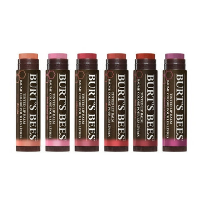 Burt's Bees 100% Natural Tinted Lip Balm, Rose with Shea Butter & Botanical Waxes - 1 Tube