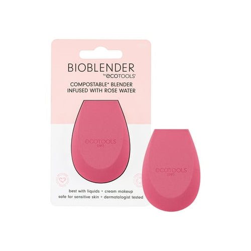 EcoTools Rose Water Bioblender, Makeup Blending Sponge for Foundation, Pink, 1 Count