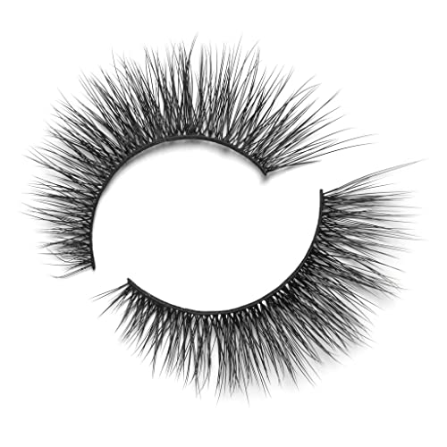 Lilly Lashes Premium Synthetic Lashes San Diego | Fake Eyelashes Natural Look | Flare Lash | Full Bodied Look | False Lashes | Vegan Strip Lash | Reusable Up to 10 Wears | 15mm