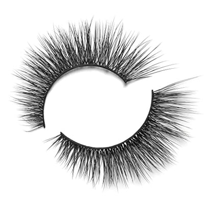 Lilly Lashes Premium Synthetic Lashes San Diego | Fake Eyelashes Natural Look | Flare Lash | Full Bodied Look | False Lashes | Vegan Strip Lash | Reusable Up to 10 Wears | 15mm