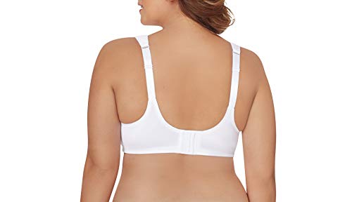 JUST MY SIZE womens Cushion Strap Minimizer Mj1979 Bra, White, 38DD US