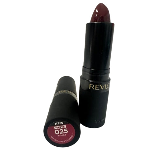 REVLON Super Lustrous The Luscious Mattes Lipstick, in Red, 025 Insane, 0.15 oz