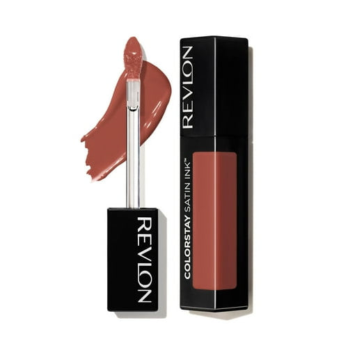 Revlon ColorStay Satin Ink Crown Jewels Long Lasting Lipstick with Vitamin E, 038 Citrine Queen, 0.17 fl oz.