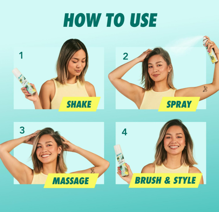 Batiste Dry Shampoo Minis Variety Pack – Original, Tropical & Bare Scents, 1.06 oz Each, 3 Count Travel Size