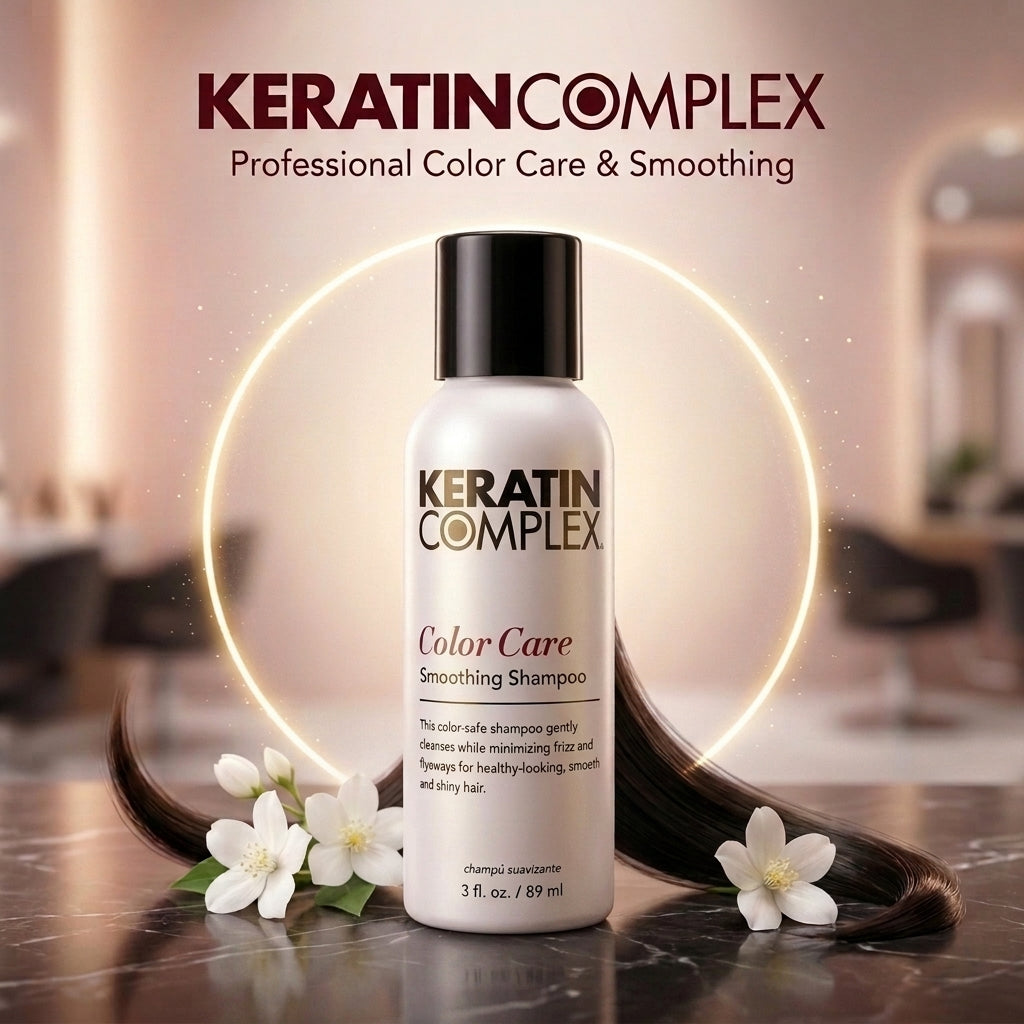 4 Pack Keratin Complex Color Care Smoothing Shampoo 3 oz Each Travel Size Lot