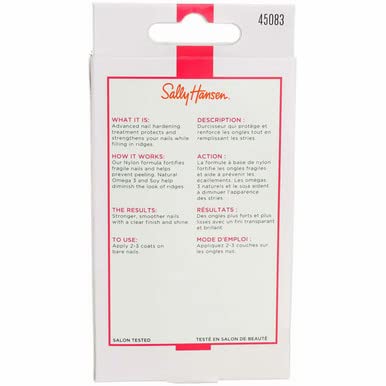 Sally Hansen Advanced Hard As Nails Clear 0.45 Ounce (13.3ml) (2 Pack)