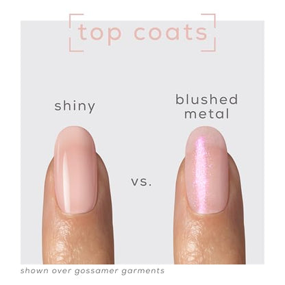 essie Gel Couture Gel-like Nail Polish, Vegan, Metallic Glaze Top Coat Nail Polish, Glazed Chrome, 0.46 fl oz