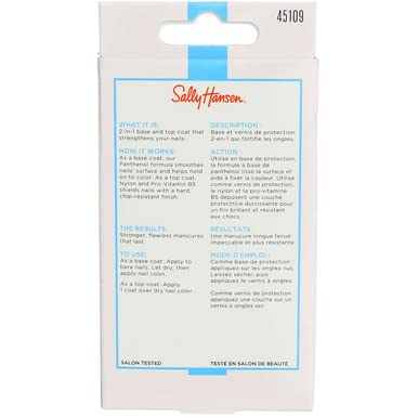 Sally Hansen Double Duty Base & Top Coat 0.45 Ounce (13.3ml) (3 Pack)