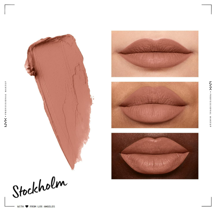 NYX PROFESSIONAL MAKEUP Soft Matte Lip Cream, Lightweight Liquid Lipstick - Athens (Matte Peach Beige)
