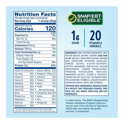 Glucerna Hunger Smart Powder, Diabetic Protein Shake, Classic Vanilla, 22.3-oz tub, 1 Count