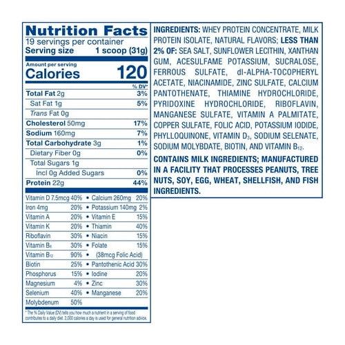 Glucerna Hunger Smart Powder, Diabetic Protein Shake, Classic Vanilla, 22.3-oz tub, 1 Count