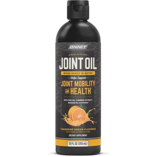 ONNIT Joint Oil - Emulsified Liquid Fish Oil to Support Joint Health and Mobility - Tangerine Flavor (12oz)