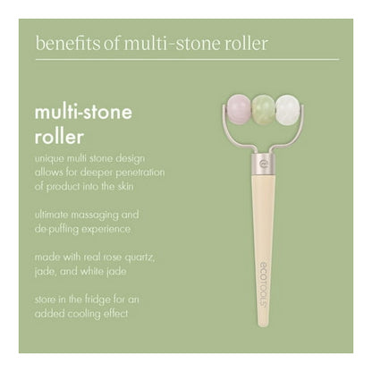 EcoTools Multi Stone Massage Roller, Depuff & Sculpt, Face & Body Tool, 1 Count