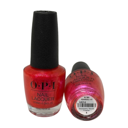 OPI Nail Lacquer Polish 0.5oz/ea Strawberry Waves Forever