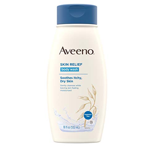 Aveeno Active Naturals Skin Relief Body Wash, Fragrance Free, 18 Fl Oz (Pack of 1)