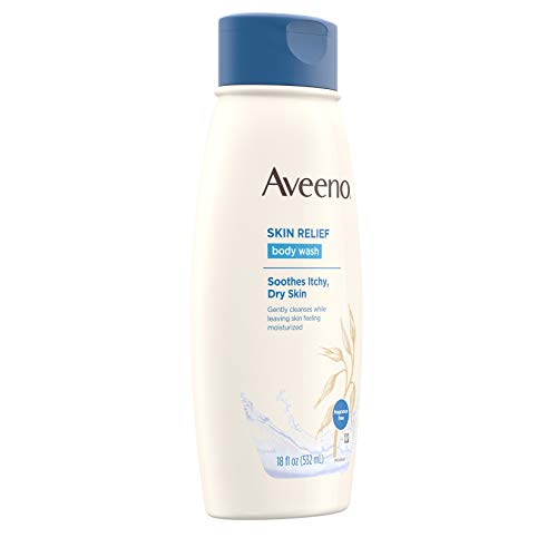 Aveeno Active Naturals Skin Relief Body Wash, Fragrance Free, 18 Fl Oz (Pack of 1)