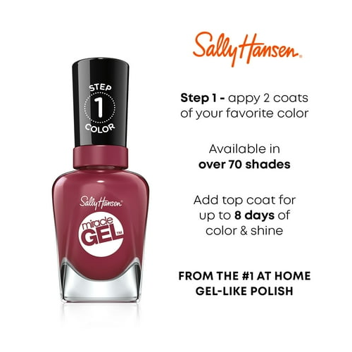 Sally Hansen Miracle Gel Nail Polish, 245 Satel-Lite Pink, 0.5 fl oz, No UV Lamp Needed