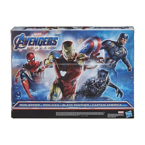 Marvel Avengers: Titan Hero Series Captain America, Iron Spider, Black Panther, and Iron Man Kids Toy Action Figure for Boys and Girls (12")