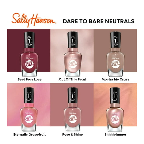 Sally Hansen Miracle Gel Nail Polish, Love Me Lilac, 0.5 oz, No UV Lamp Needed, Long Lasting