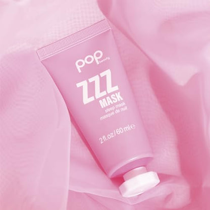 POP Beauty ZZZ MASK - Rehydrating and Reviving Face Mask, Niacinamide and Ceramides Replenish Skin | 2 Fl Oz