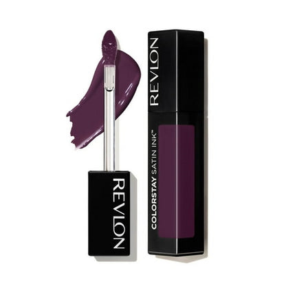 Revlon ColorStay Satin Ink Long Lasting Lipstick with Vitamin E, 023 Up All Night, 0.17 fl. Oz