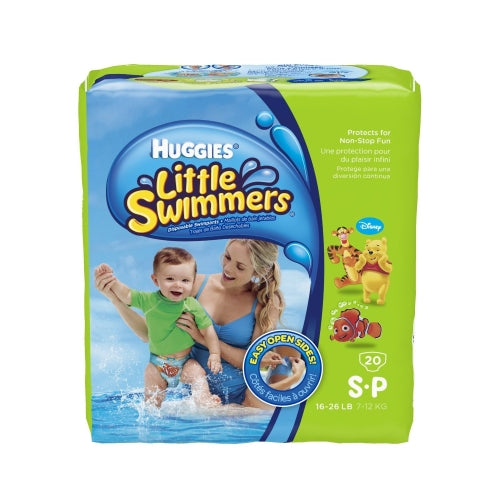 Huggies Little Swimmers Disposable Swim Diapers, Size 3 (16-26 lbs), 20 Ct