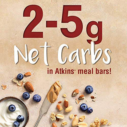 Atkins Protein Meal Bar, Chocolate Chip Granola, Keto Friendly, 5 Count