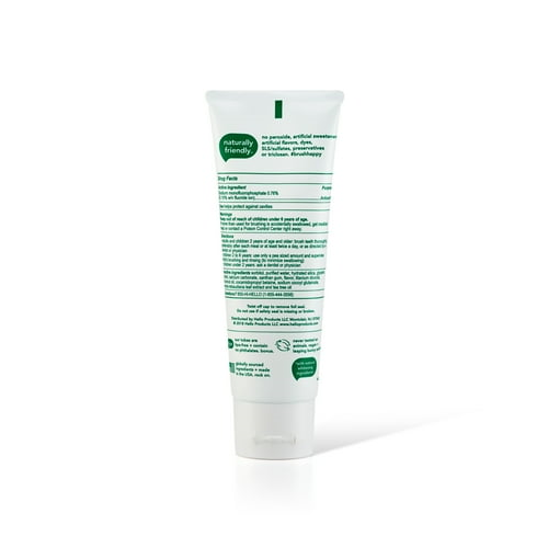Hello Naturally Whitening Farm Mint with Tea Tree + Coconut Fluoride Toothpaste