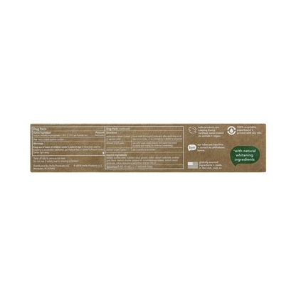 Hello Naturally Whitening Farm Mint with Tea Tree + Coconut Fluoride Toothpaste