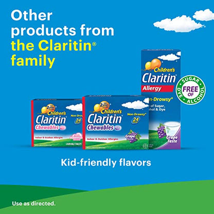 Claritin RediTabs 24 Hour Allergy Medicine, Non-Drowsy Prescription Strength Allergy Relief, Loratadine Antihistamine Tablets, 30 Count