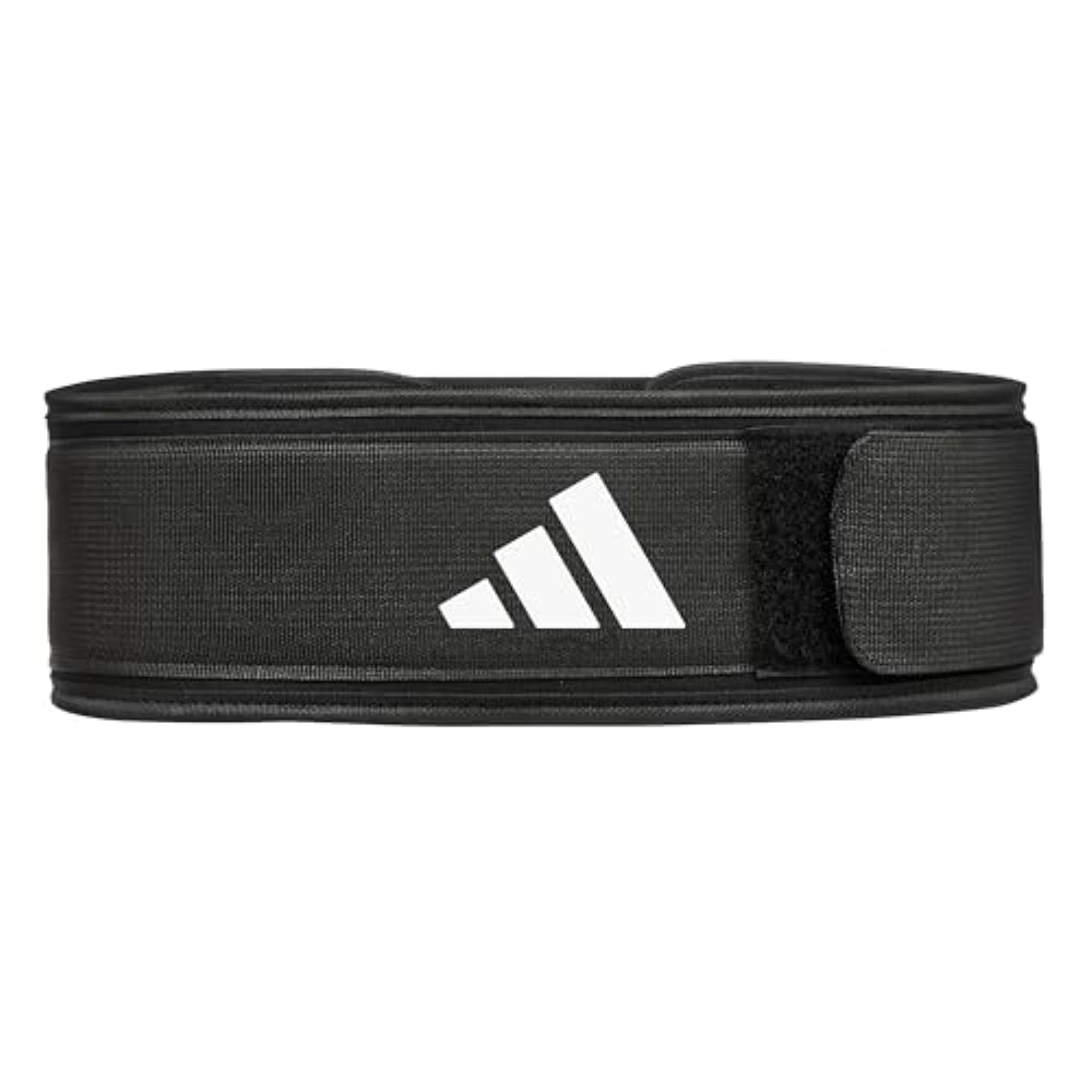 adidas Essential Weightlifting Belt, Foam-Core Powerlifting Belt with Secure Fastening