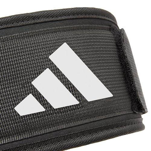 adidas Essential Weightlifting Belt, Foam-Core Powerlifting Belt with Secure Fastening