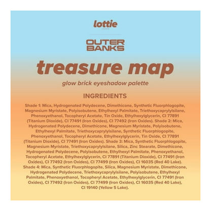 Lottie London X Outer Banks Treasure Map Glow Brick, Bronzing Face Powder, 0.28 oz