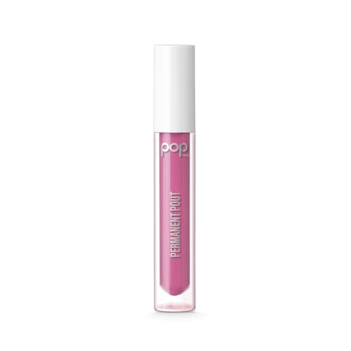 POP Beauty PERMANENT POUT | POWER PINK - Long Lasting Liquid Lipstick, Kiss-proof Water-proof Smudge Transfer Proof, Velvet Lip Paint, Matte Finish, Full Coverage Colour