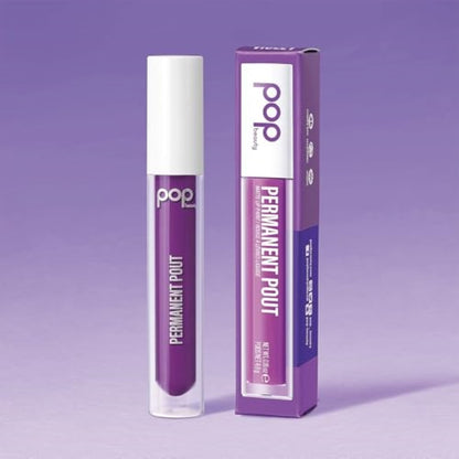 POP Beauty PERMANENT POUT | OMG VIOLET - Long Lasting Liquid Lipstick | Water, Smudge and Kiss-Proof, Velvet Lip Paint, Matte Finish, Full Colour Coverage