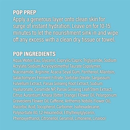 POP Beauty JETSETTER ANTI-FATIGUE MASK - Powerful Replenishing Face Mask, Ceramides Deeply Moisturize Skin | 2 Fl Oz