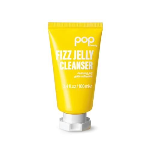 POP Beauty FIZZ JELLY CLEANSER - Textured Jelly Face Wash, Cleanses and Brightens Skin, Removes Makeup Residue | 3.4 Fl Oz