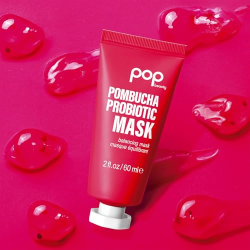 POP Beauty POMBUCHA PROBIOTIC MASK - Balancing Seed-Infused Jelly Mask, Brightens, Tones, Energizes and Revitalizes Skin | 2 Fl Oz