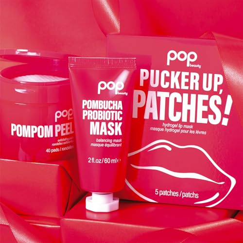 POP Beauty POMBUCHA PROBIOTIC MASK - Balancing Seed-Infused Jelly Mask, Brightens, Tones, Energizes and Revitalizes Skin | 2 Fl Oz