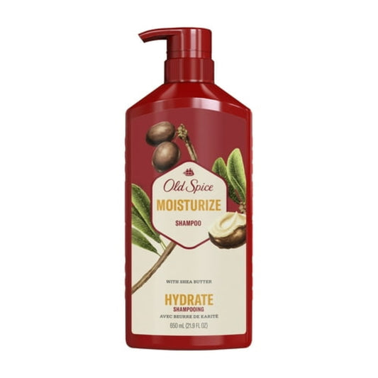 Old Spice Moisturize Shampoo for Men with Shea Butter, All Hair Types, 22 fl oz