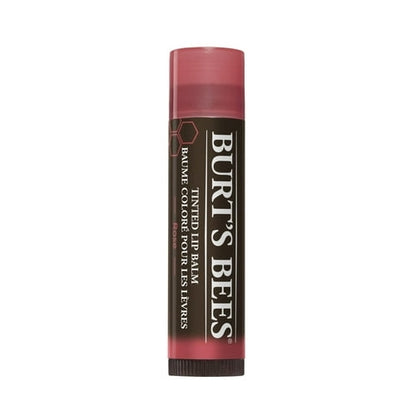Burt's Bees 100% Natural Tinted Lip Balm, Rose with Shea Butter & Botanical Waxes - 1 Tube